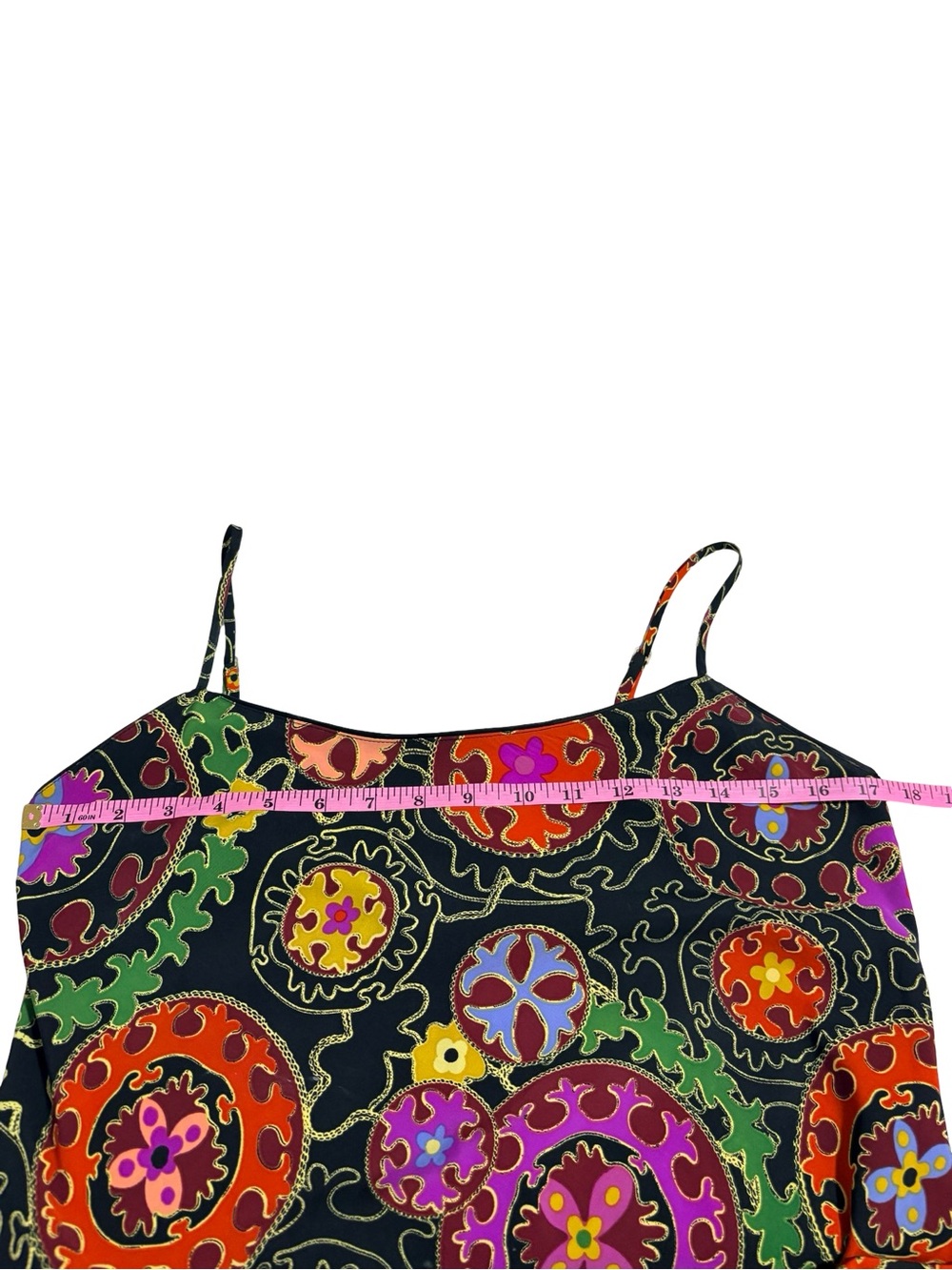 Natori Floral Medallion Slip Dress Y2K Abstract Print Midi - Picture 6 of 9